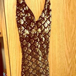 Black and Gold Dress